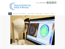 Tablet Screenshot of corneaandcontactlensinstitute.com